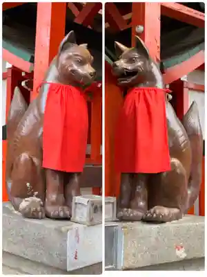 諏訪神社・諏訪山稲荷神社の狛犬