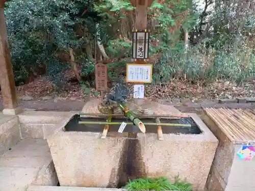 馬見岡綿向神社の手水舎