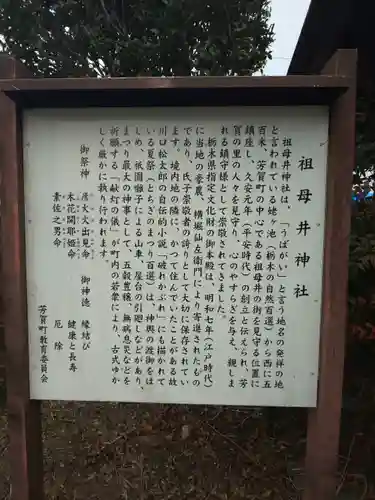 祖母井神社の歴史