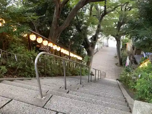 検見川神社の景色