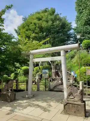 鳩森八幡神社の鳥居