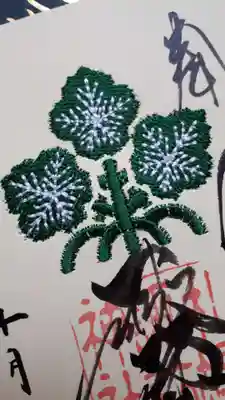 刺繍アップで
