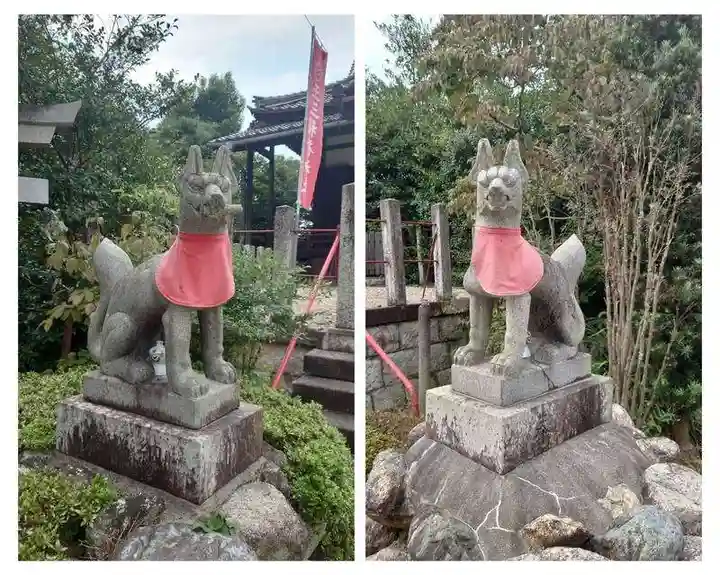 玉三稲荷神社の狛犬