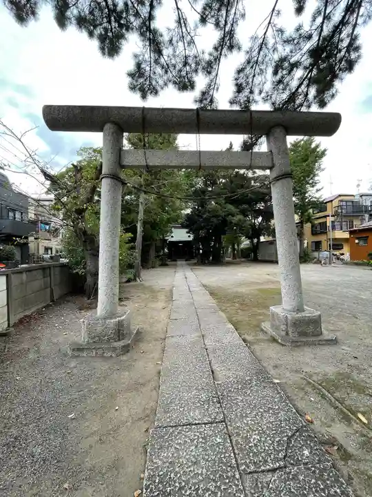 東小岩天祖神社の鳥居