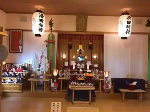 清田稲荷神社の本殿・本堂