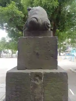 矢口氷川神社の狛犬