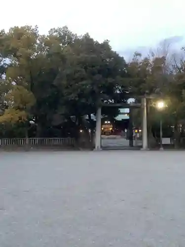 溝旗神社（肇國神社）の鳥居