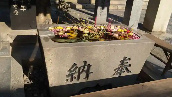 甲宗八幡宮の手水舎