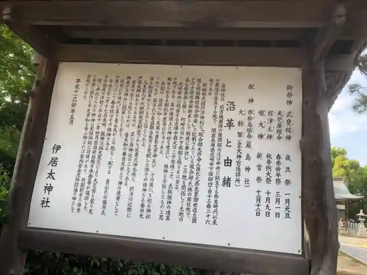伊居太神社の歴史