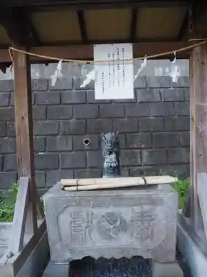 杉山神社の手水舎