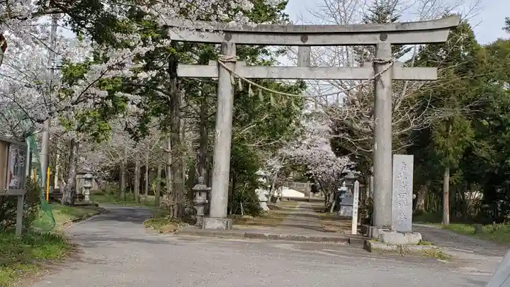 鹿嶋吉田神社の鳥居