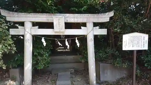 忍　諏訪神社・東照宮　の鳥居