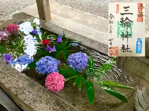 三輪神社の手水