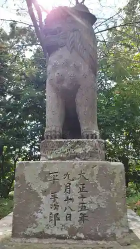 材木澤神社の狛犬