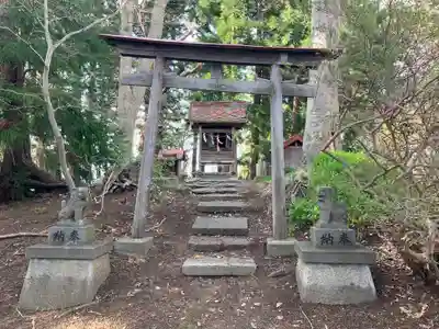 長者山新羅神社の鳥居