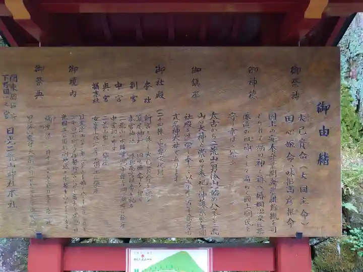 日光二荒山神社の御朱印