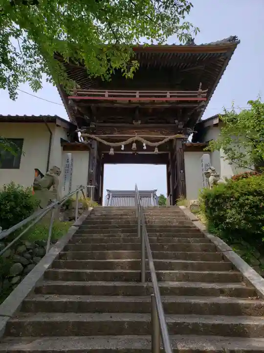 安岡八幡宮の山門・神門