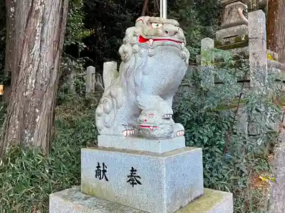猪田神社の狛犬
