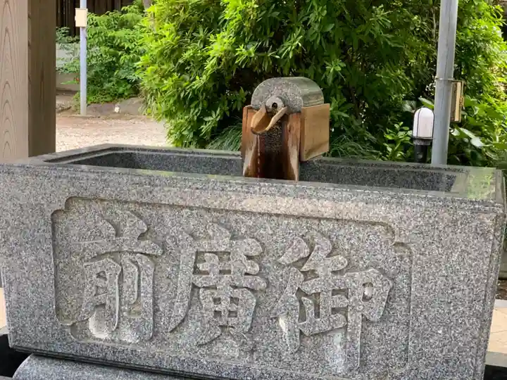 丸子神社 浅間神社の手水舎
