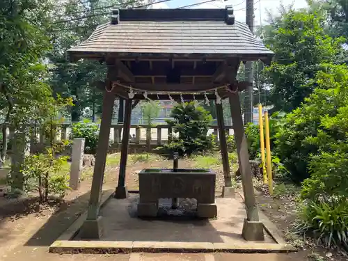 岡氷川神社の手水舎