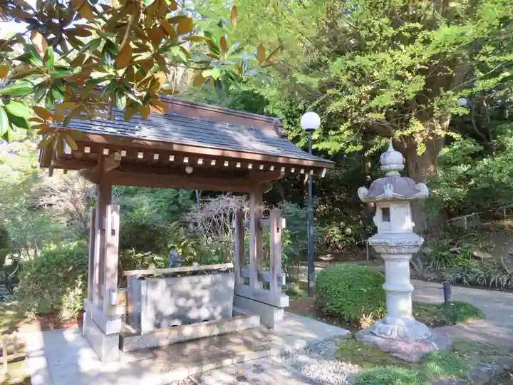 天台宗 長窪山 正覚寺の手水舎