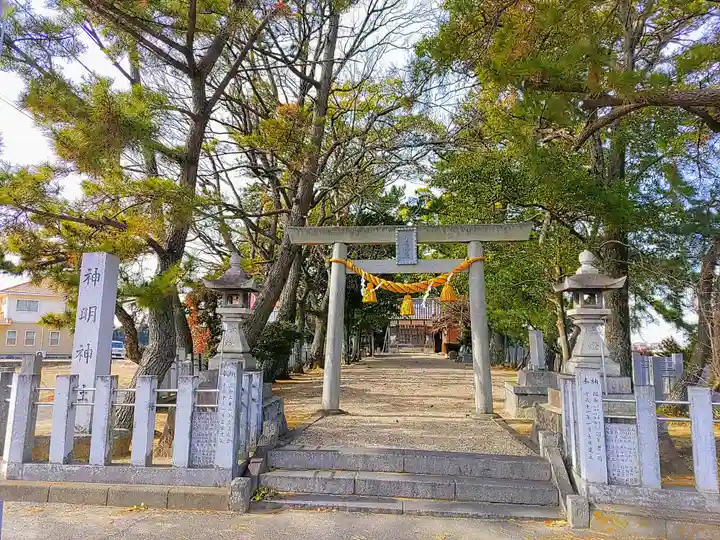芦池神明社の鳥居