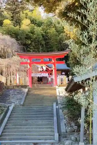 小川諏訪神社の鳥居