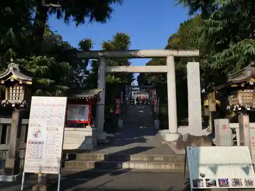 中野沼袋氷川神社の鳥居