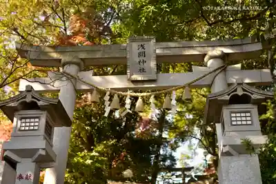 多摩川浅間神社の鳥居