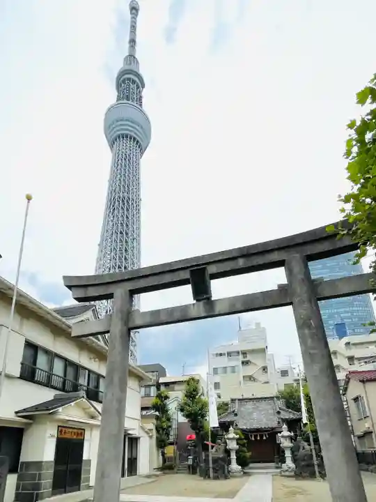 押上天祖神社の鳥居