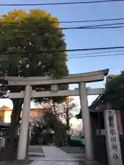 麻布氷川神社の鳥居