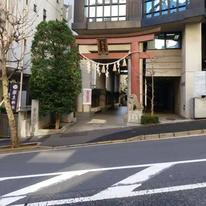 築土神社の鳥居