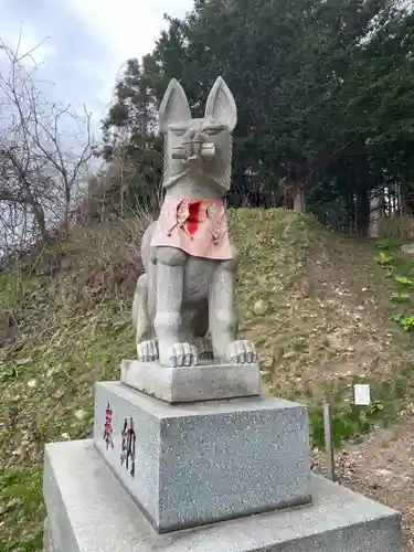 上湯川稲荷神社の狛犬