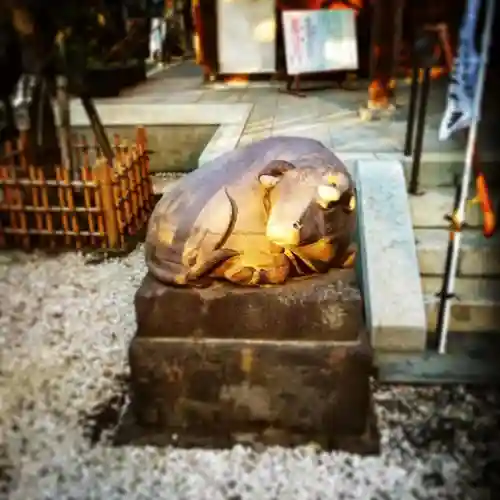 牛天神北野神社の狛犬