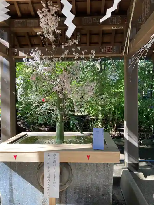 赤坂氷川神社の手水舎