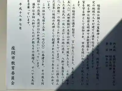 八軒庭稲荷社のその他建物