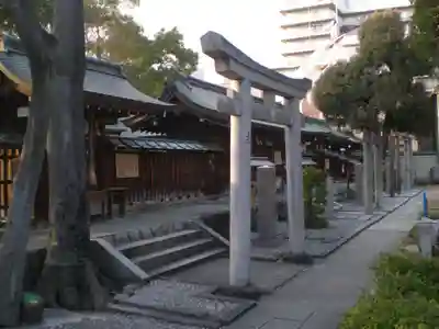 難波大社 生國魂神社の鳥居
