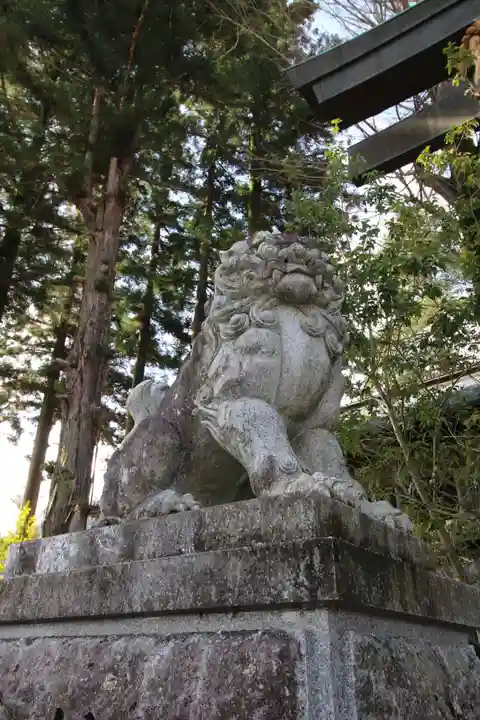 諏訪大社上社前宮の狛犬