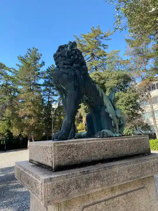 尾山神社の狛犬