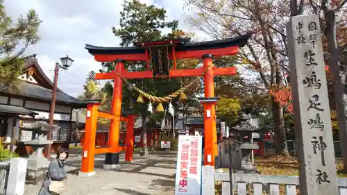 生島足島神社の鳥居