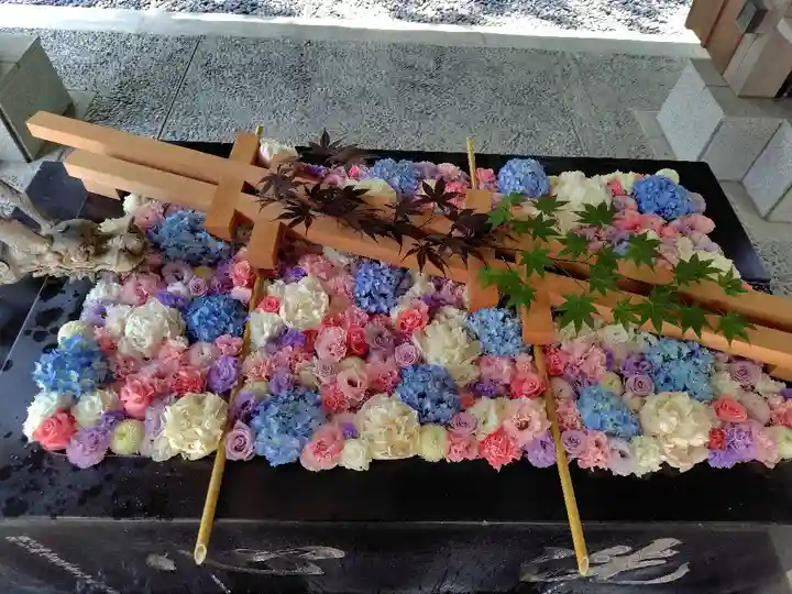 帯廣神社の手水舎