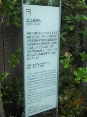 恵比寿神社（恵比寿ガーデンプレイス）の歴史