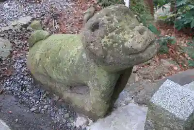 阿久津「田村神社」(郡山市阿久津町)旧社名:伊豆箱根三嶋三社の狛犬