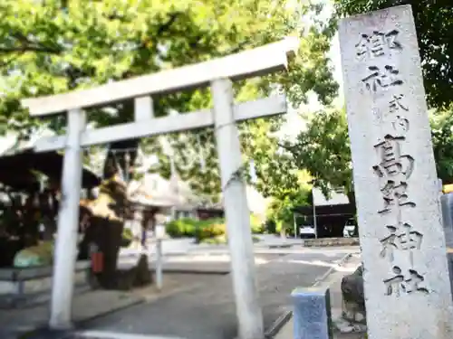 髙牟神社の鳥居