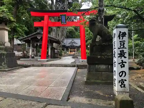 伊古奈比咩命神社の鳥居