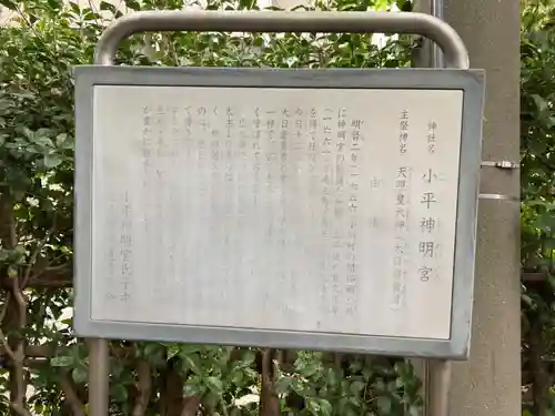 小平神明宮の歴史