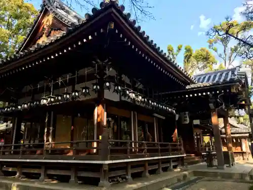 杭全神社の本殿・本堂