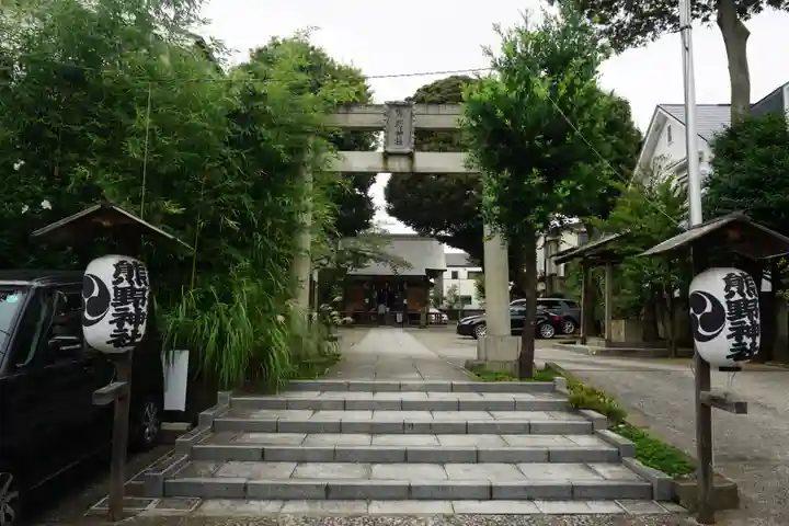 天沼熊野神社の鳥居