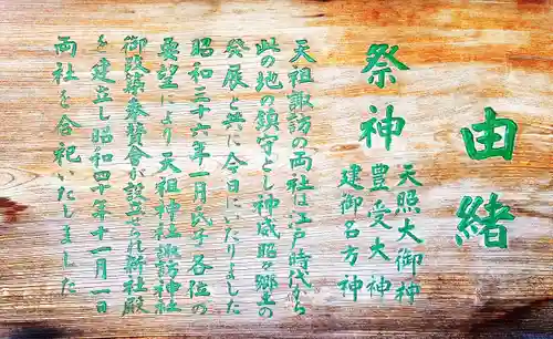 天祖諏訪神社(東京都)