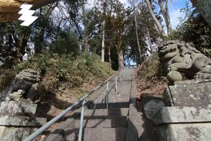 阿久津「田村神社」(郡山市阿久津町)旧社名:伊豆箱根三嶋三社の狛犬